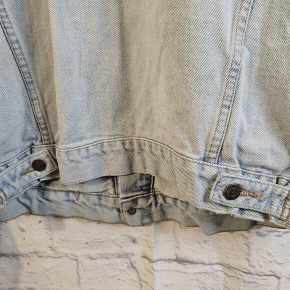 Vintage Levi's Denim Trucker Jacket Made In USA Men’s L 70598-4834 Made USA 90s - Picture 5 of 7